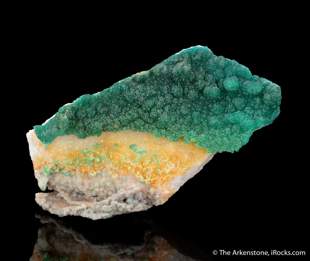 Cuprian Adamite on Quartz image