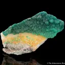 Cuprian Adamite on Quartz - image 1