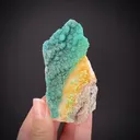 Cuprian Adamite on Quartz - image 2