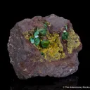 Cuprian Adamite on Tsumcorite - image 5