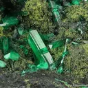 Cuprian Adamite - unusual elongated gem xls - image 5
