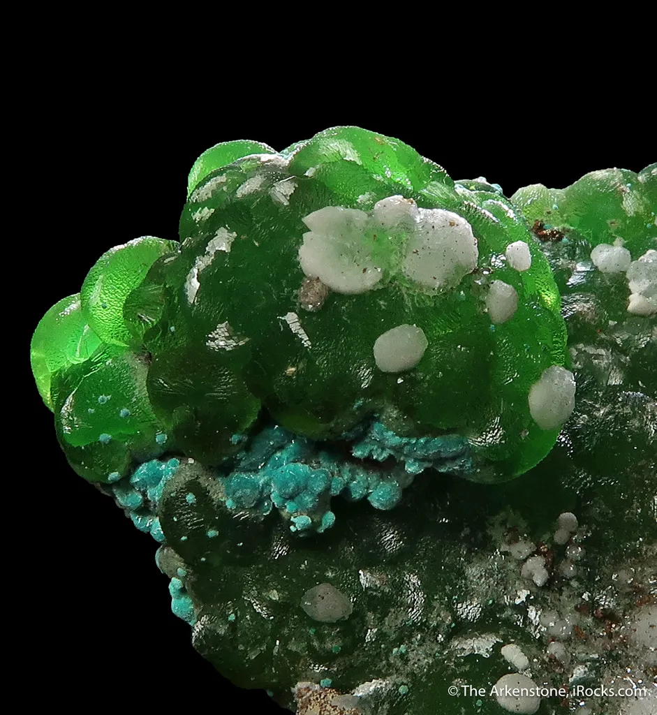 Cuprian Smithsonite, Aurichalcite, and Calcite image