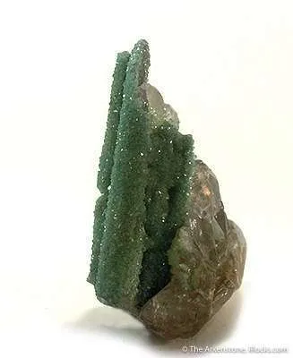 Cuprian Smithsonite on and With Cerussite - image 2