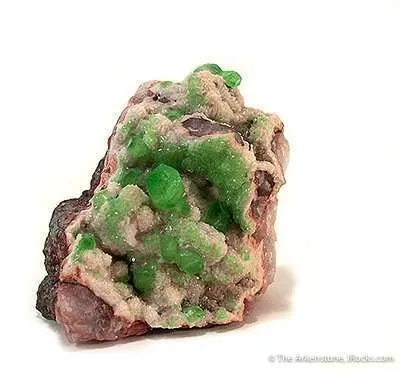 Cuprian Smithsonite on Dolomite image