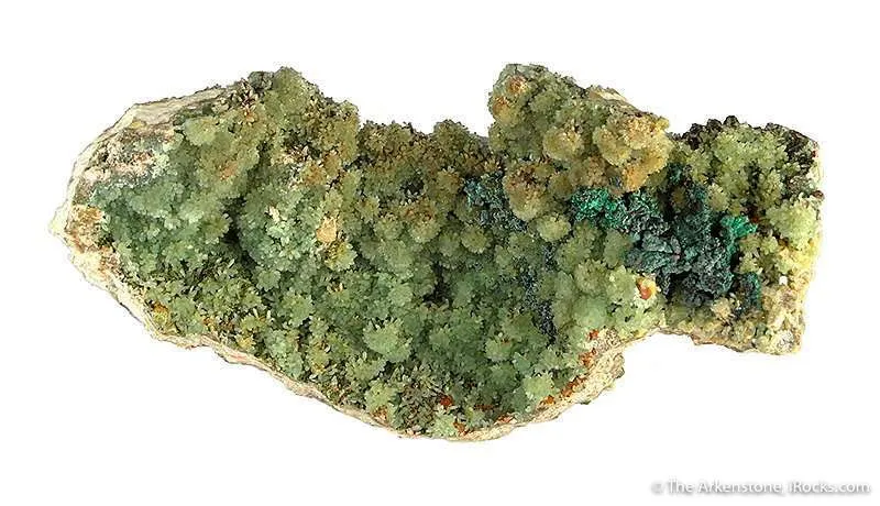 Cuprian Smithsonite With Copper image