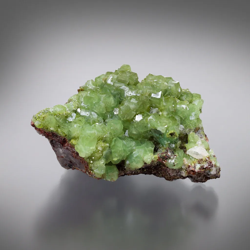 Cuprian Smithsonite with Duftite and Cerussite image