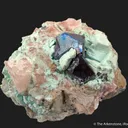 Cuprite and Chrysocolla on Calcite - image 6