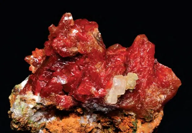Cuprite, Cerussite, Calcite image