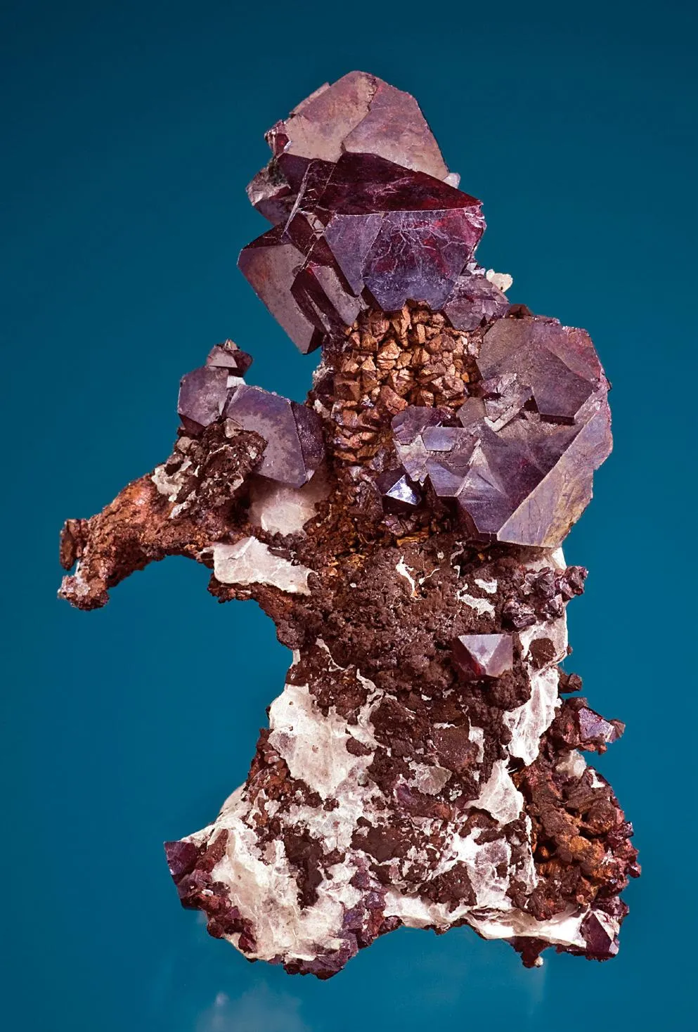 Cuprite, Copper, Talc, Magnesite - image 1