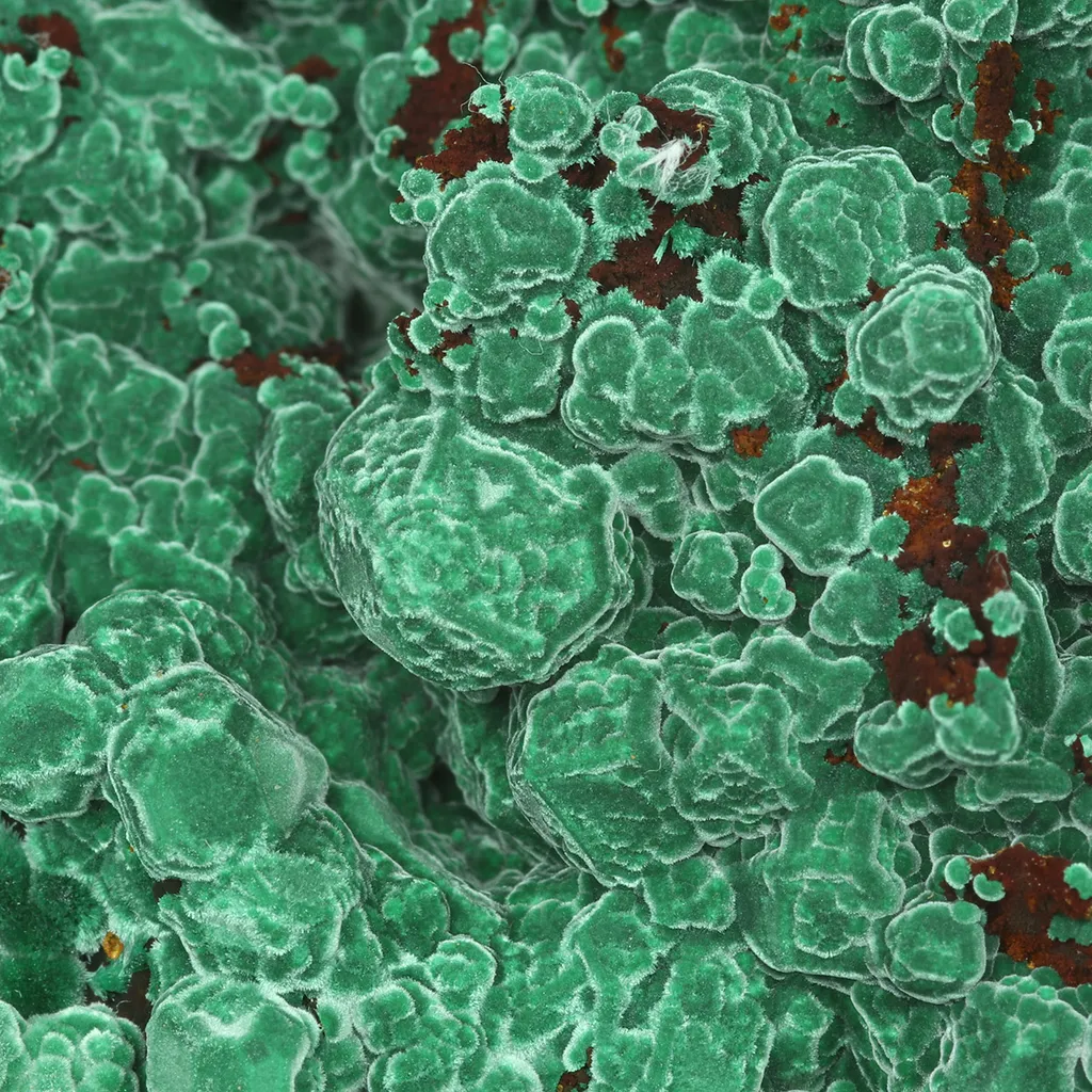 Cuprite from Greece, Attica, Lavrion Mining District, Sounion image