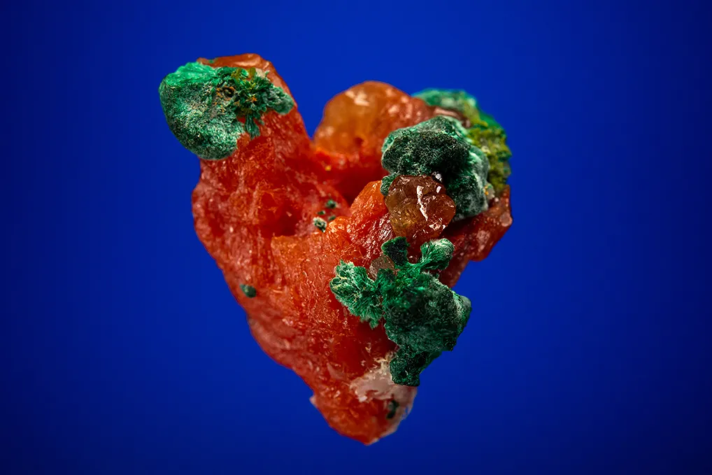 Cuprite included Cerussite with Malachite image