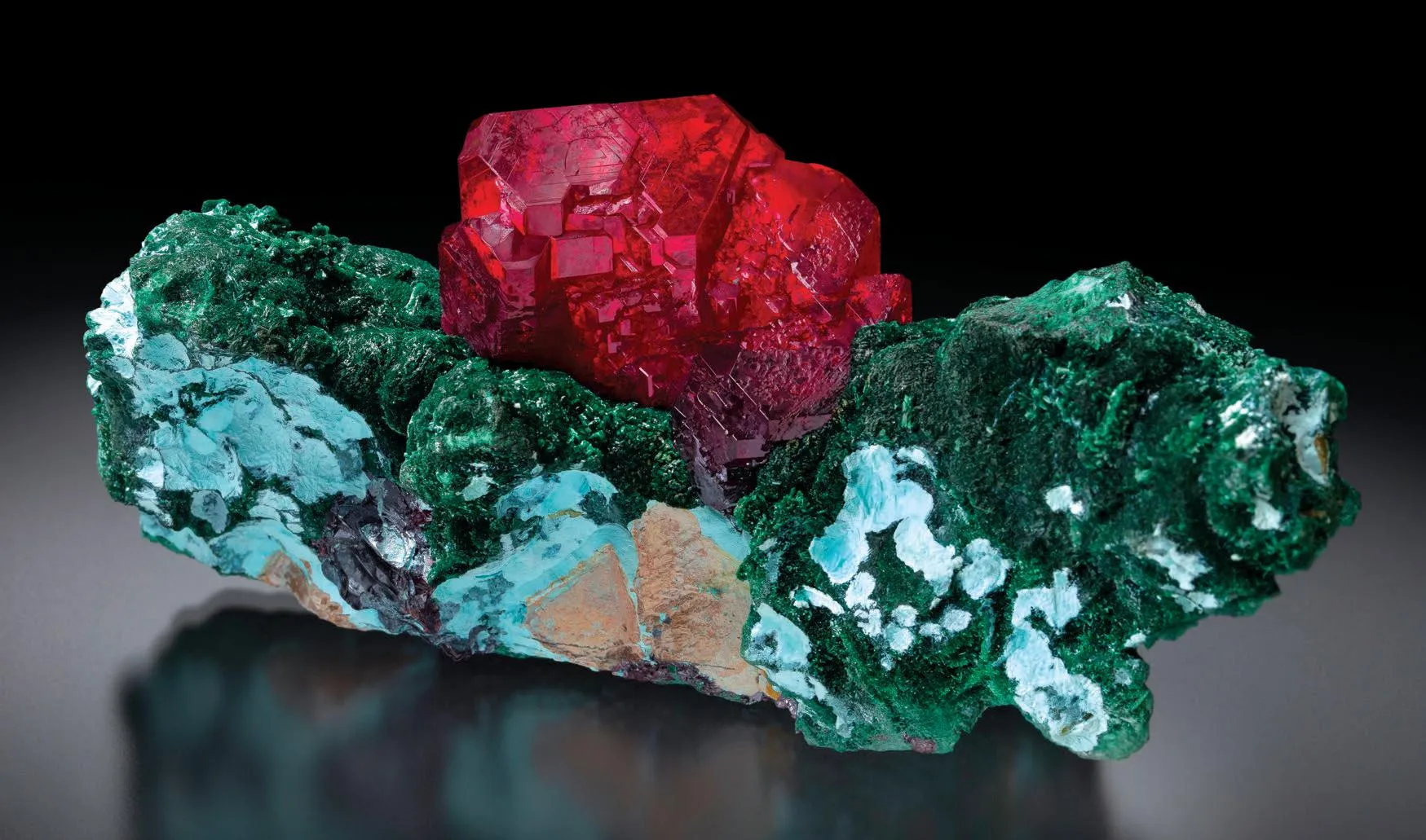Cuprite, Malachite - image 1