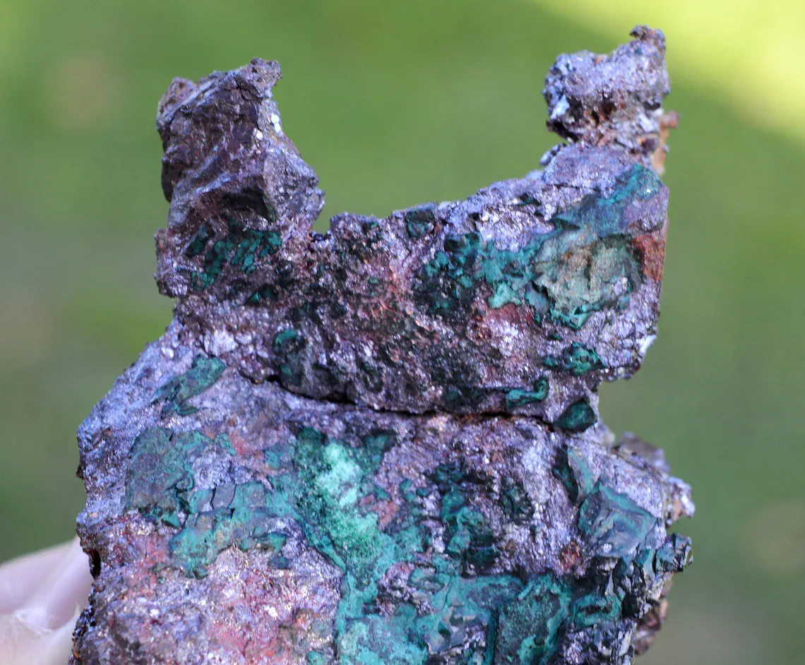 Cuprite & Native Copper 730 grams - Mufulira Mine, Mufulira District, Copperbelt Province, Zambia - image 5