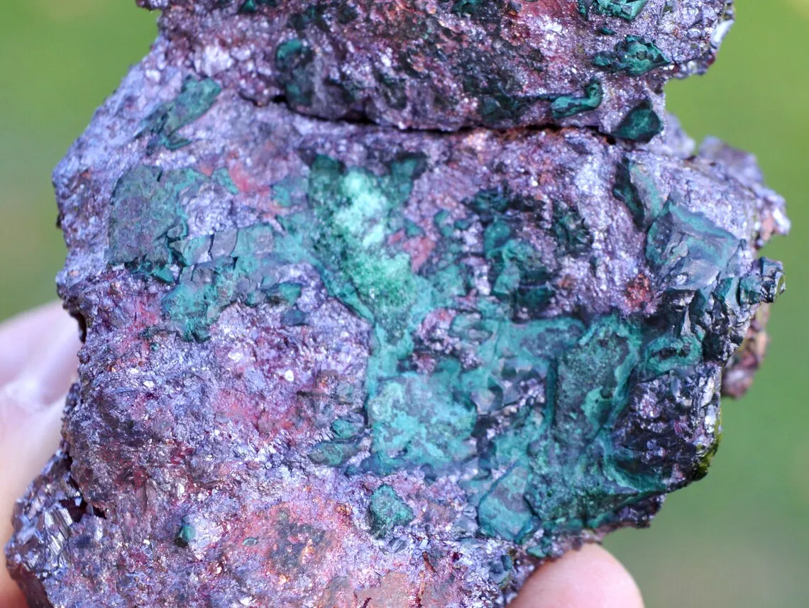 Cuprite & Native Copper 730 grams - Mufulira Mine, Mufulira District, Copperbelt Province, Zambia - image 6