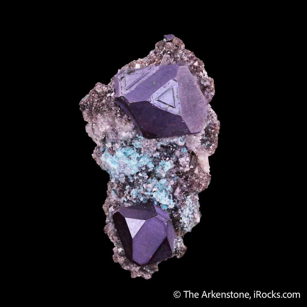 Cuprite on Calcite with Rosasite image