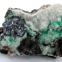 Cuprite on Dolomite With Malachite - image 1