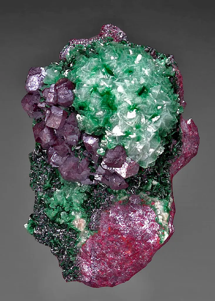 Cuprite on Dolomite with Malachite image