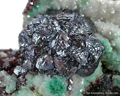 Cuprite on Dolomite With Malachite - image 2