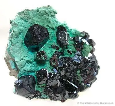 Cuprite on Malachite - image 3