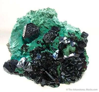 Cuprite on Malachite image