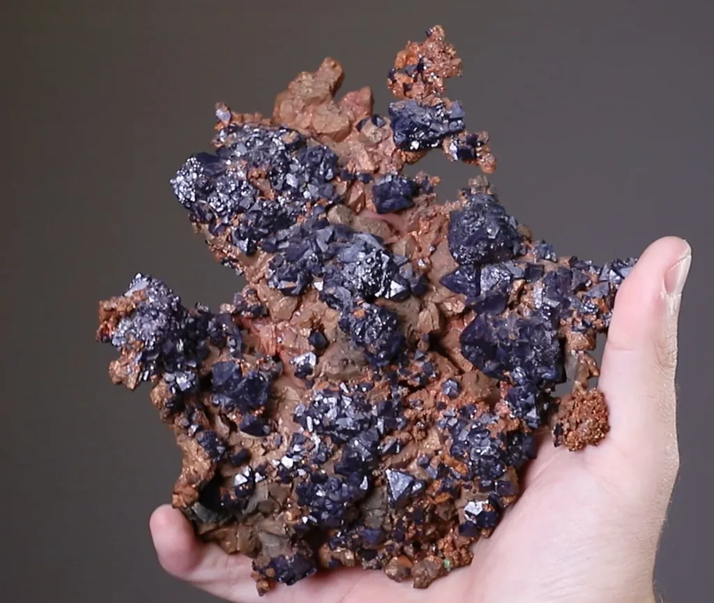 Cuprite on NATIVE Copper - image 2