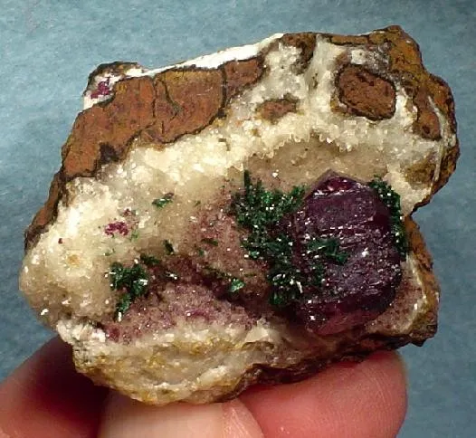 Cuprite, Quartz, Malachite image