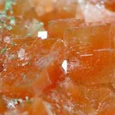 Cuprite (Var: Chalcotrichite), Calcite - image 2
