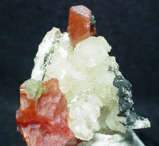 Cuprite (Var: Chalcotrichite), Cerussite image