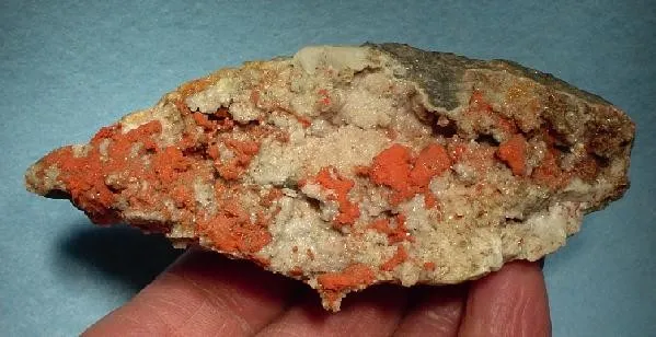 Cuprite (Var: Chalcotrichite), Dolomite image
