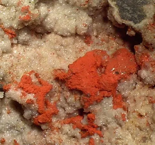 Cuprite (Var: Chalcotrichite), Dolomite - image 2
