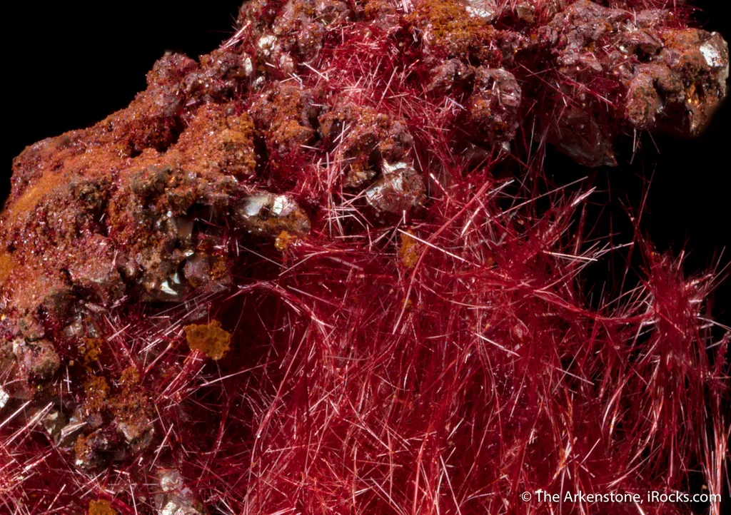 Cuprite var. Chalcotrichite on Copper image