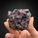 Cuprite var. Chalcotrichite with Copper and Malachite - image 2