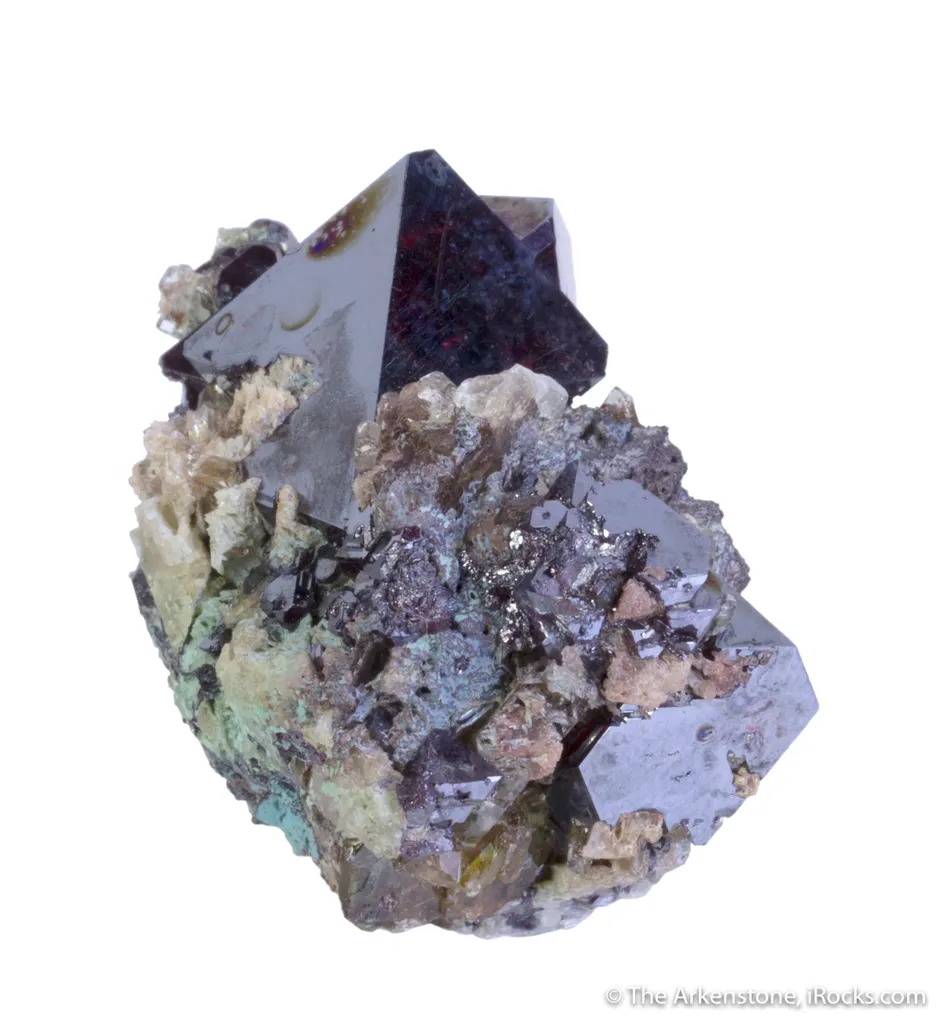 Cuprite with Baryte and Chrysocolla - image 3