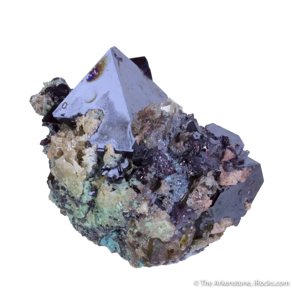 Cuprite with Baryte and Chrysocolla - image 2