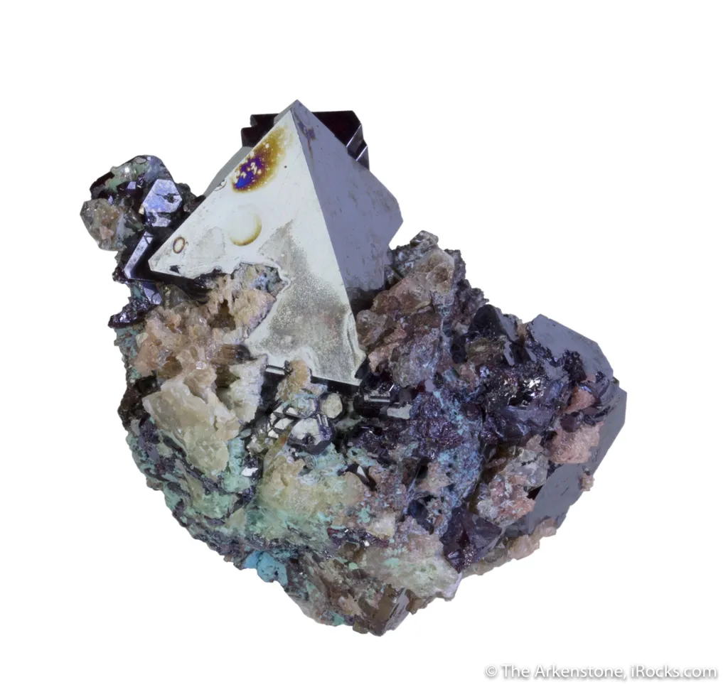 Cuprite with Baryte and Chrysocolla - image 4