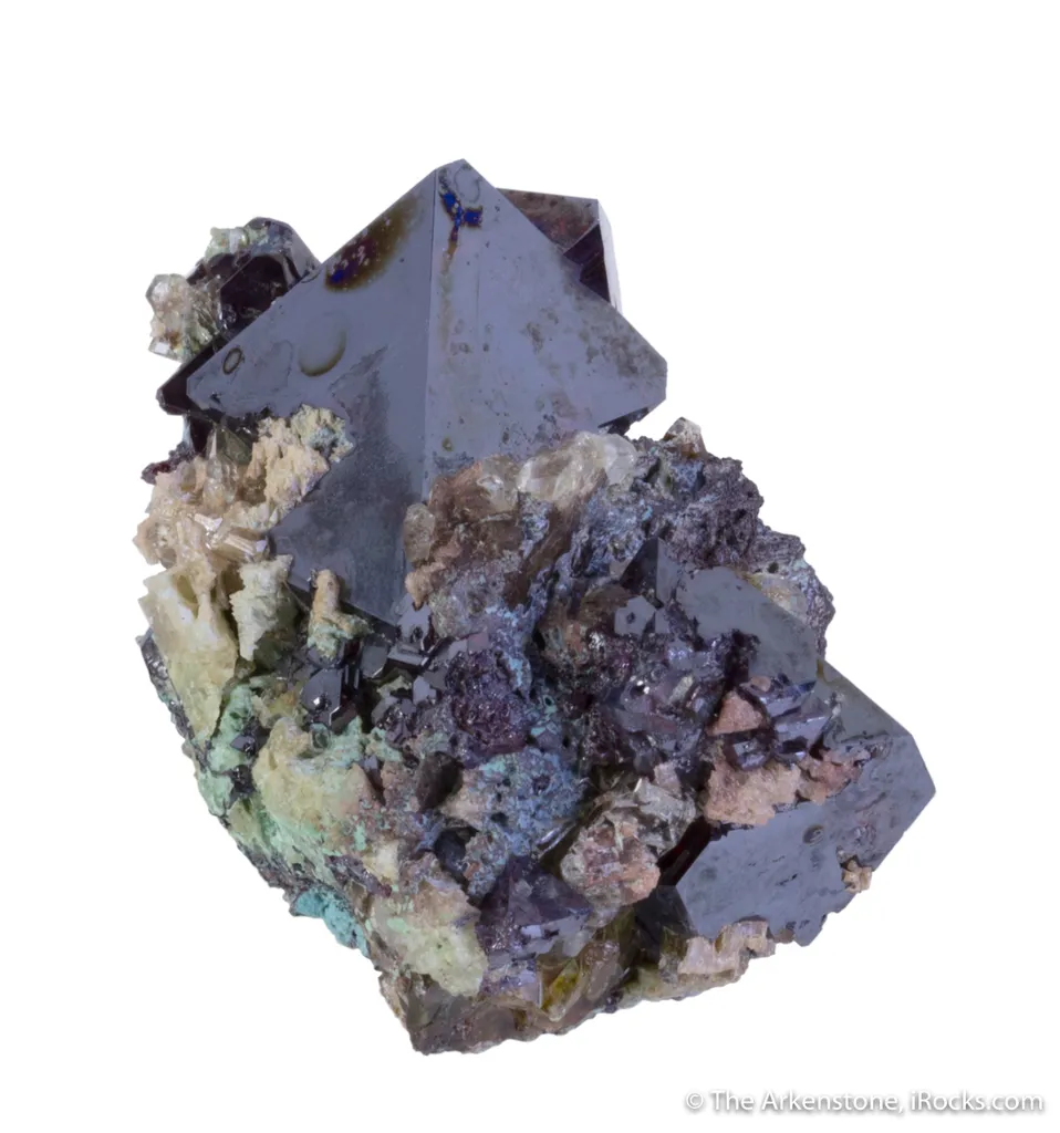 Cuprite with Baryte and Chrysocolla - image 5