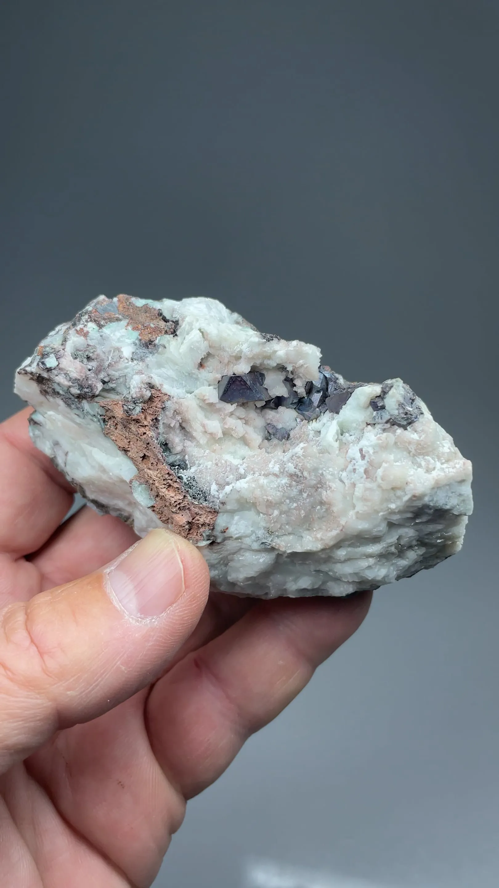 Cuprite with Calcite - image 2