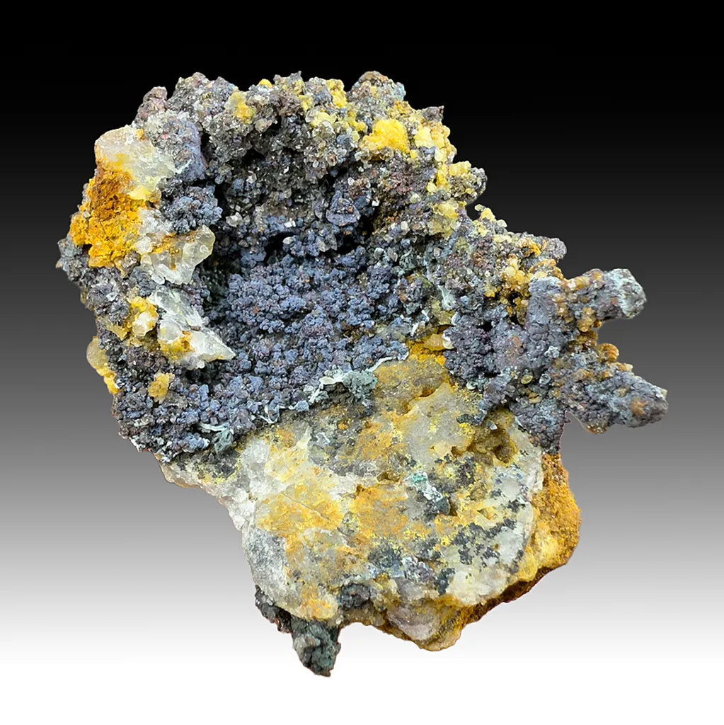 Cuprite with Copper, Smithsonite image