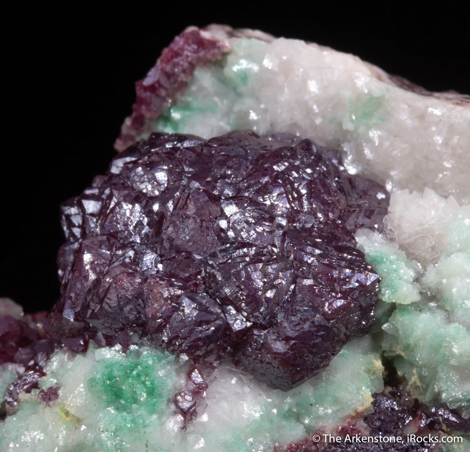 Cuprite with Dolomite and Malachite - image 1