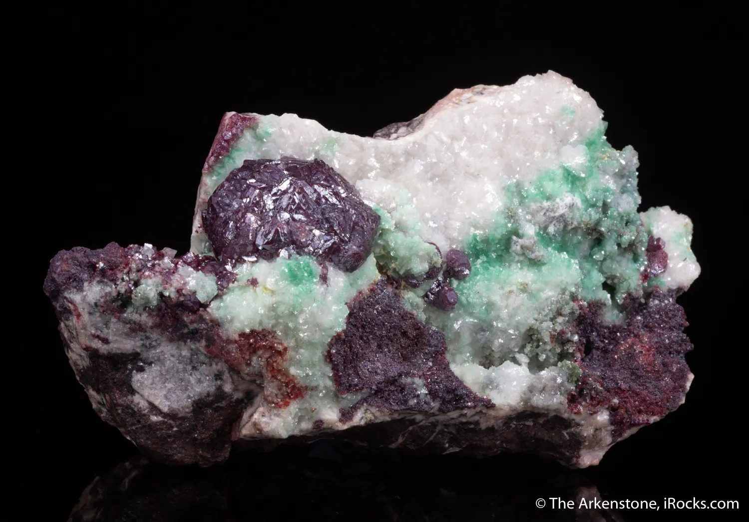 Cuprite with Dolomite and Malachite - image 2