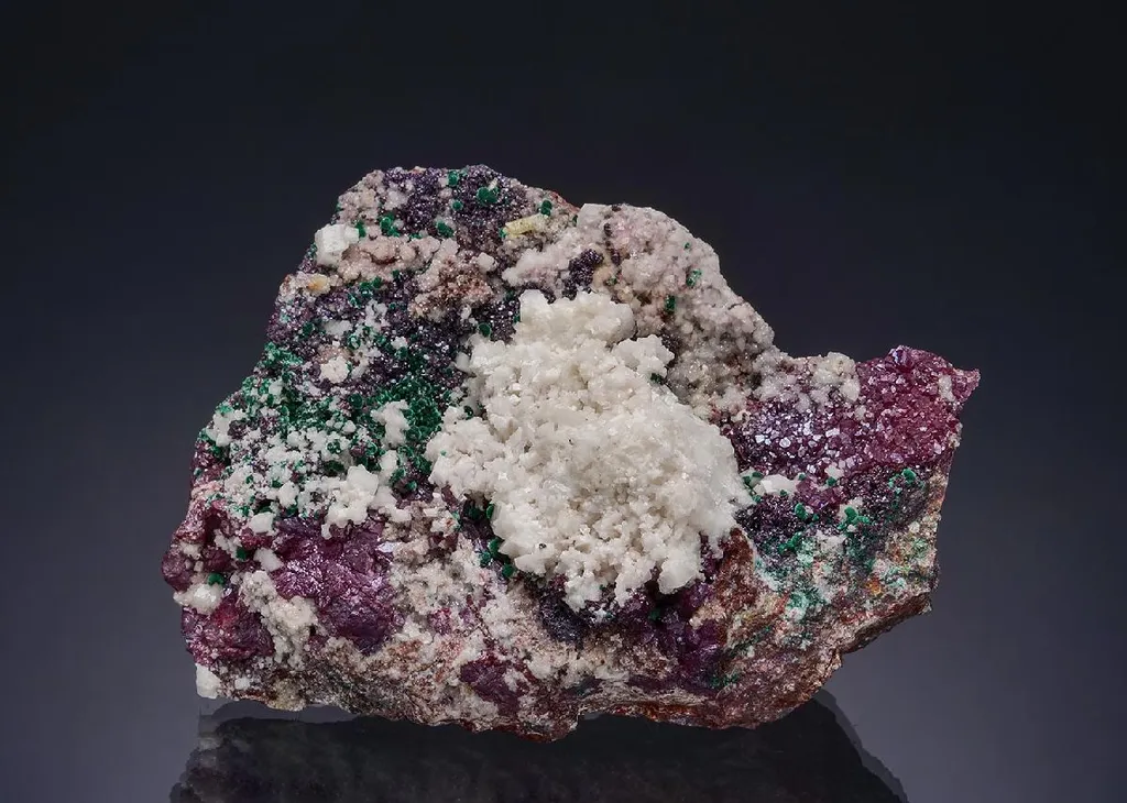 Cuprite with Dolomite and Malachite image