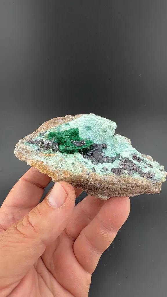 Cuprite with Malachite after Azurite, Chrysocolla - image 2
