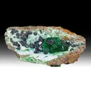 Cuprite with Malachite after Azurite, Chrysocolla - image 1