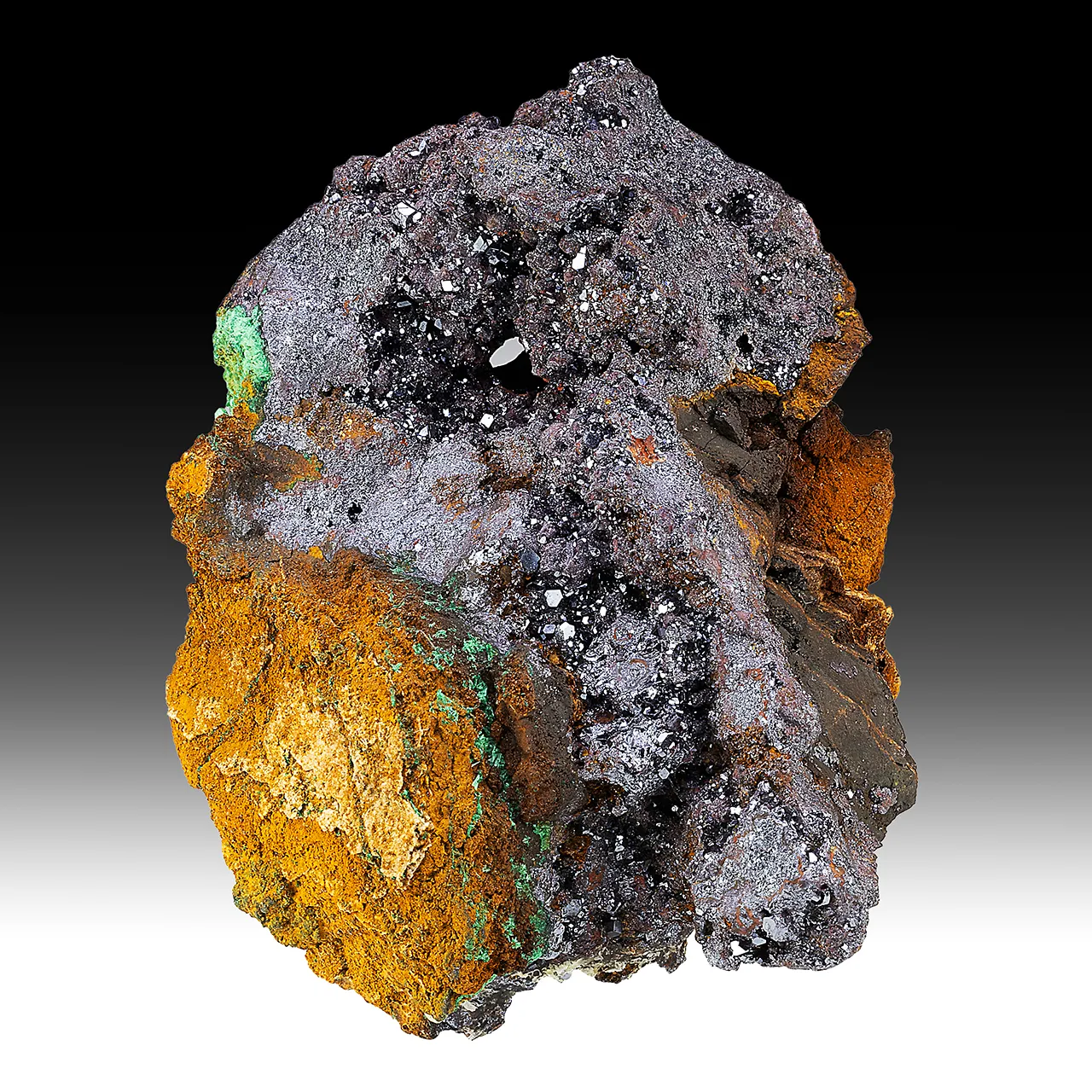 Cuprite with Malachite, Goethite, Quartz - image 1