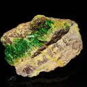 Cuprosklodowskite from DR Congo, Lualaba, Mutshatsha, Kolwezi, Musonoi Mine - image 2