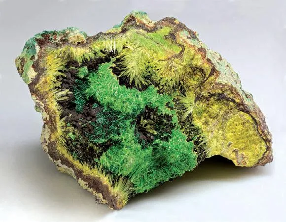 Cuprosklodowskite, Malachite, botryoidal heterogenite, Cobalt-rich Sklodowskite - image 1
