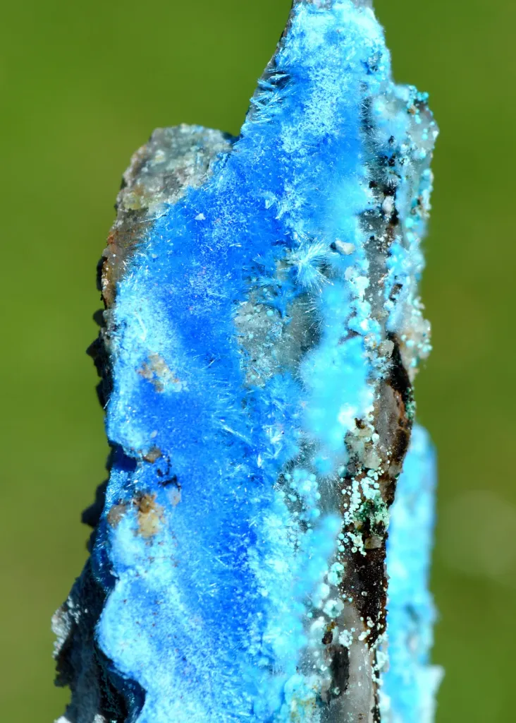 Cyanotrichite - 104 grams - Qinglong Mine, Dachang Sb ore field, Qinglong County, Guizhou, China image