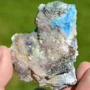 Cyanotrichite - 84 grams - Qinglong Mine, Dachang Sb ore field, Qinglong County, Guizhou, China - image 5