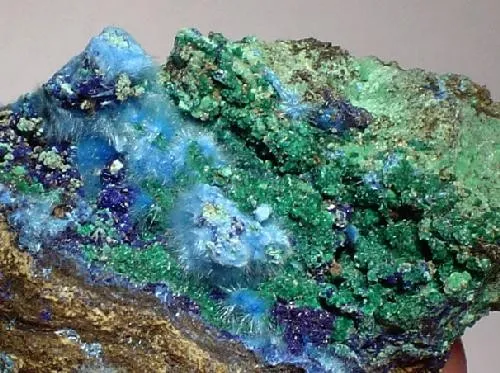 Cyanotrichite, Malachite, Azurite - image 2