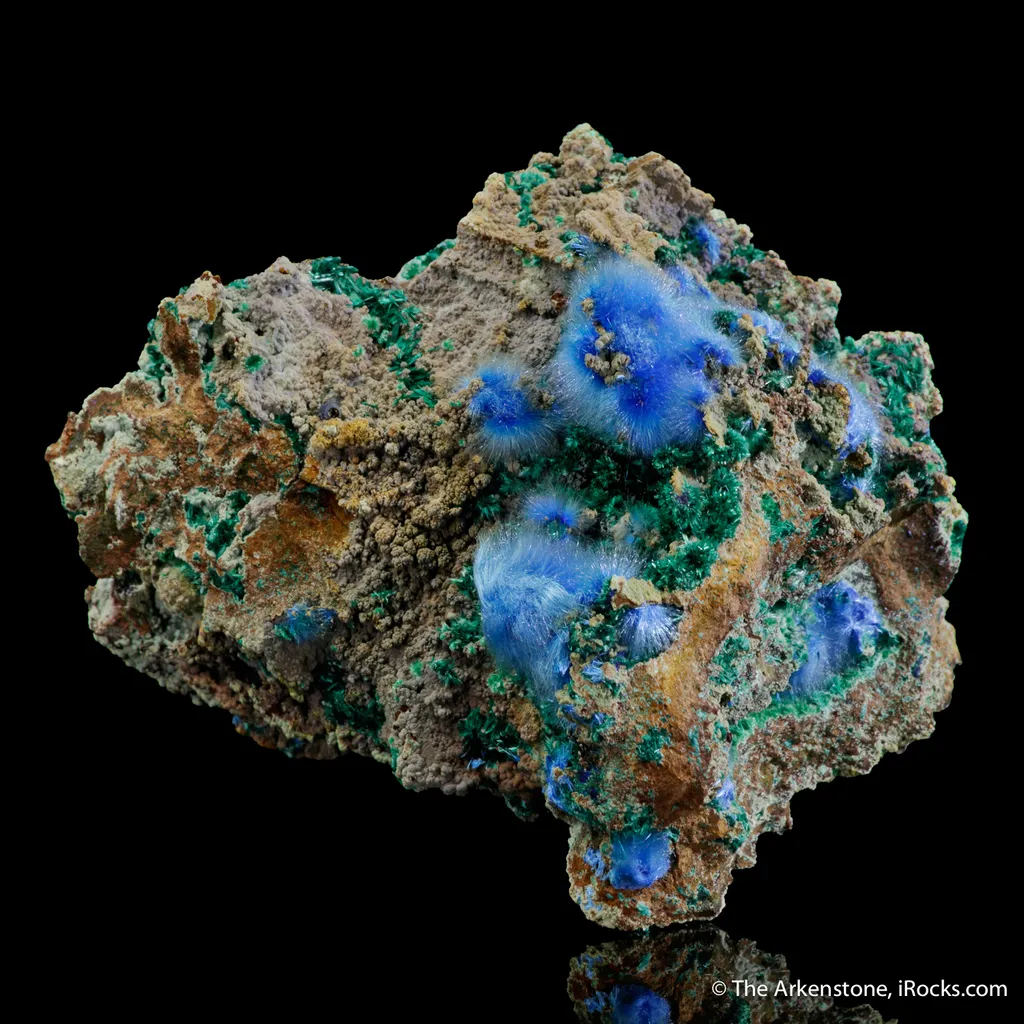 Cyanotrichite with Brochantite image